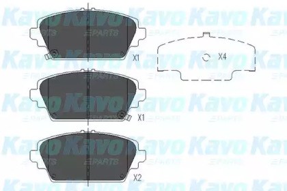 Дискові гальма KBP2012 KAVO PARTS