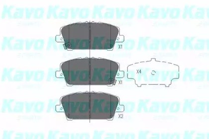 Тормозні колодки KBP2013 KAVO PARTS