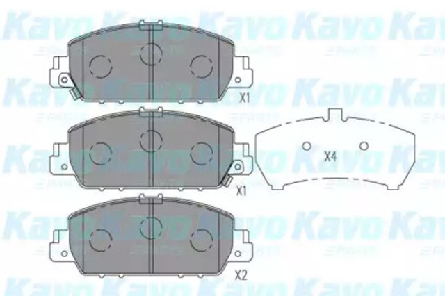 Колодки передні KBP2058 KAVO PARTS