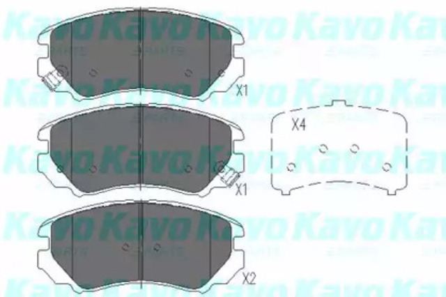 Гальмівні колодки KBP3008 KAVO PARTS