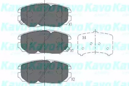 Гальмівні колодки KBP3020 KAVO PARTS