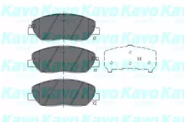Колодки передні KBP3023 KAVO PARTS