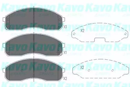Колодки передні KBP4012 KAVO PARTS