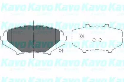 Тормозні колодки KBP4546 KAVO PARTS
