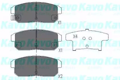 Kavo parts suzuki гальмівні колодки задн,ignis,mazda rx8 KBP-4547