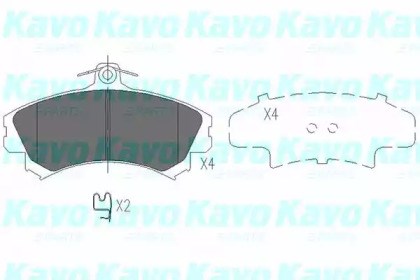 Колодки гальмівні дискові комплект KBP5507 KAVO PARTS