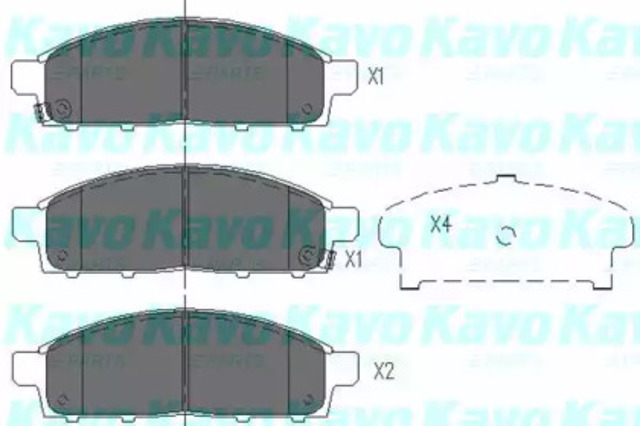 Гальмівні колодки KBP5520 KAVO PARTS