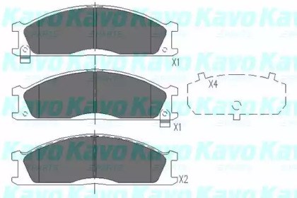 Дискові гальма KBP6503 KAVO PARTS
