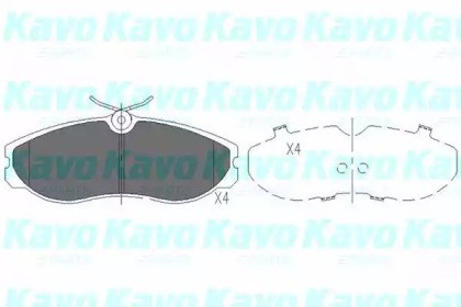 Тормозні колодки KBP6506 KAVO PARTS