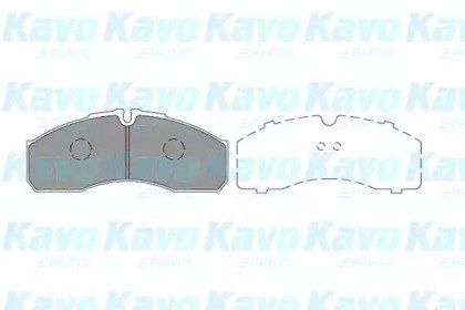 Колодки гальмівні передні, дискові KBP6598 KAVO PARTS