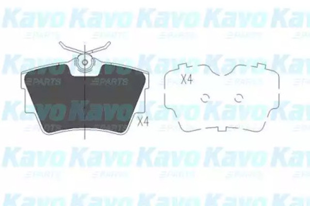 Колодки на гальмо задній дисковий KBP6604 KAVO PARTS