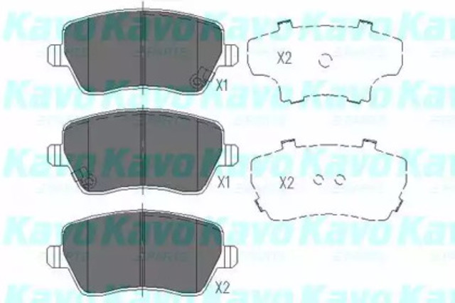 Колодки гальмівні передні, дискові KBP8522 KAVO PARTS