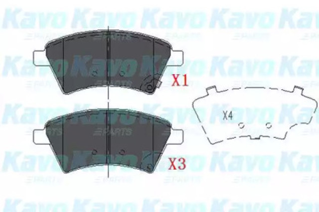 Тормозні колодки KBP8523 KAVO PARTS