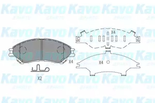 Тормозні колодки KBP8533 KAVO PARTS