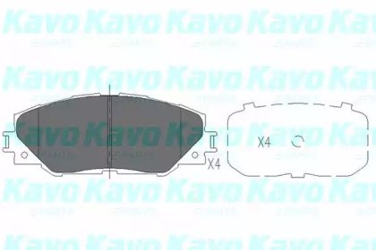 Колодки передні KBP9026 KAVO PARTS