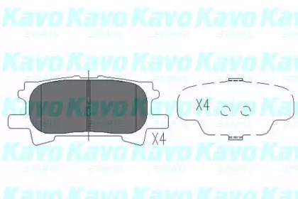 Комплект задніх колодок KBP9078 KAVO PARTS