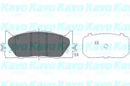 Дискові гальма KBP9087 KAVO PARTS