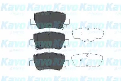 Задні колодки KBP9107 KAVO PARTS