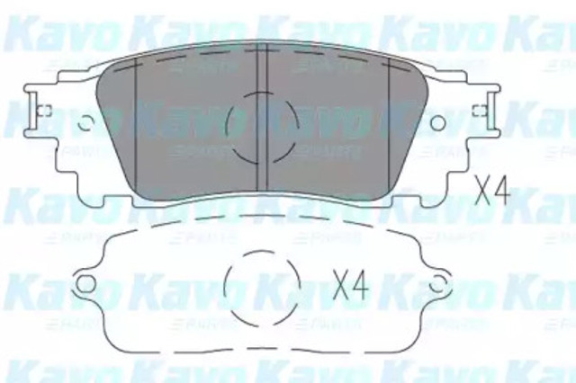 Комплект задніх колодок KBP9149 KAVO PARTS