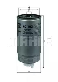 Фільтр паливний KC103 MAHLE
