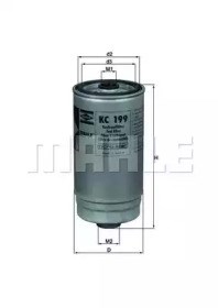 Фільтр палива KC199 MAHLE