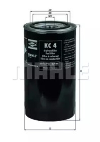 Фільтр-відстійник палива грубої очистки KC4 MAHLE