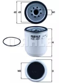 Фільтр палива KC491D MAHLE