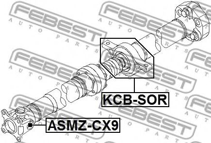 Опора карданного валу KCBSOR FEBEST