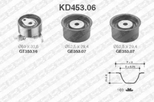 Ремонтний комплект для заміни паса  газорозподільчого механізму KD453.06