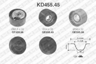 Ремонтний комплект для заміни паса газорозподільчого механізму KD455.45