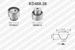 Ремонтний комплект для заміни паса  газорозподільчого механізму маг "carspares" KD458.28