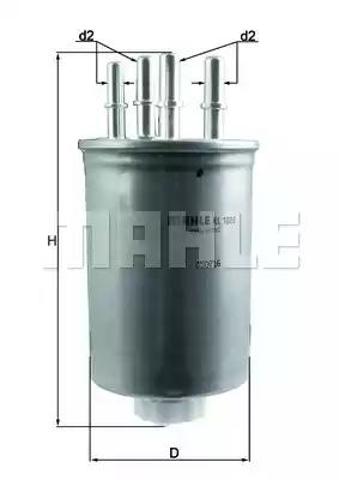 Фільтр палива KL1026 MAHLE
