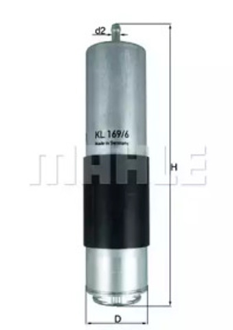 Фільтр тонкого очищення палива KL1696D MAHLE