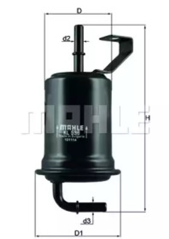 Фільтр палива KL536 MAHLE