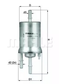 Фільтр палива KL572 MAHLE