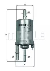Фільтр тонкого очищення палива KL871 MAHLE