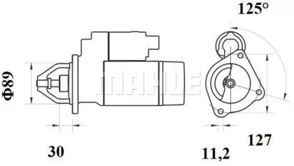 Фільтр-відстійник палива грубої очистки KX1821D MAHLE