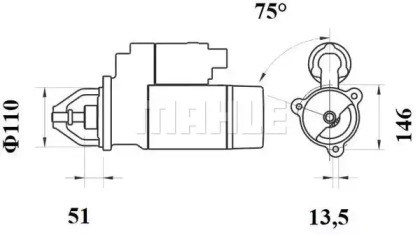 Фільтр палива KX201D MAHLE