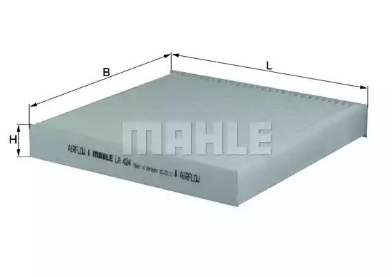 Фільтр повітряний обігрівача LA424 MAHLE