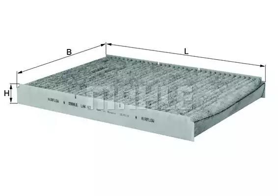 Фільтр, повітря у внутрішній простір LAK63 MAHLE