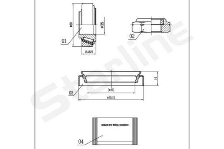 Підшипник ступиці передньої LO00740 STARLINE