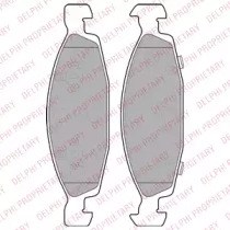 Колодки гальмівні передні, дискові LP1557 DELPHI