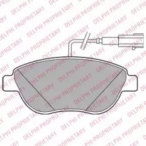 Передні гальмівні колодки LP2240 DELPHI