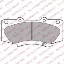 Колодки передні LP2244 DELPHI