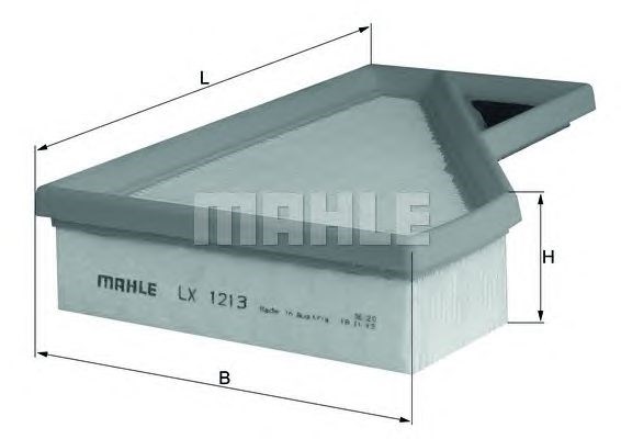 Повітряний фільтр двигуна LX1213 MAHLE