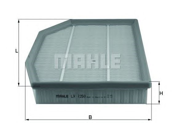 Повітряний фільтр двигуна LX1250 MAHLE