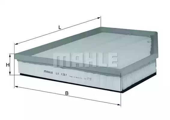 Фільтр повітряний LX1261 MAHLE