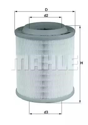 Фільтр повітряний LX1275 MAHLE