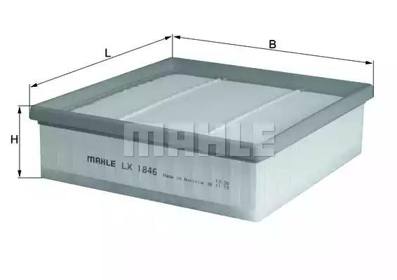 Повітряний фільтр двигуна LX1846 MAHLE