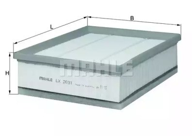Елемент повітряного фільтра LX2031 MAHLE